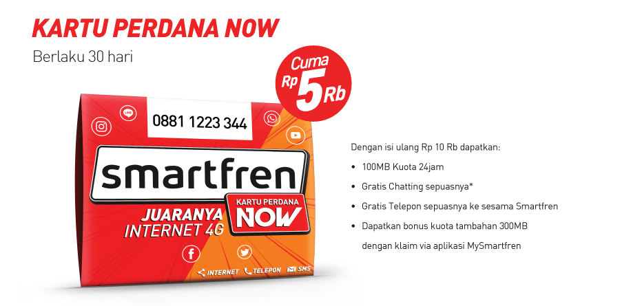 Kartu Perdana Now  Smartfren